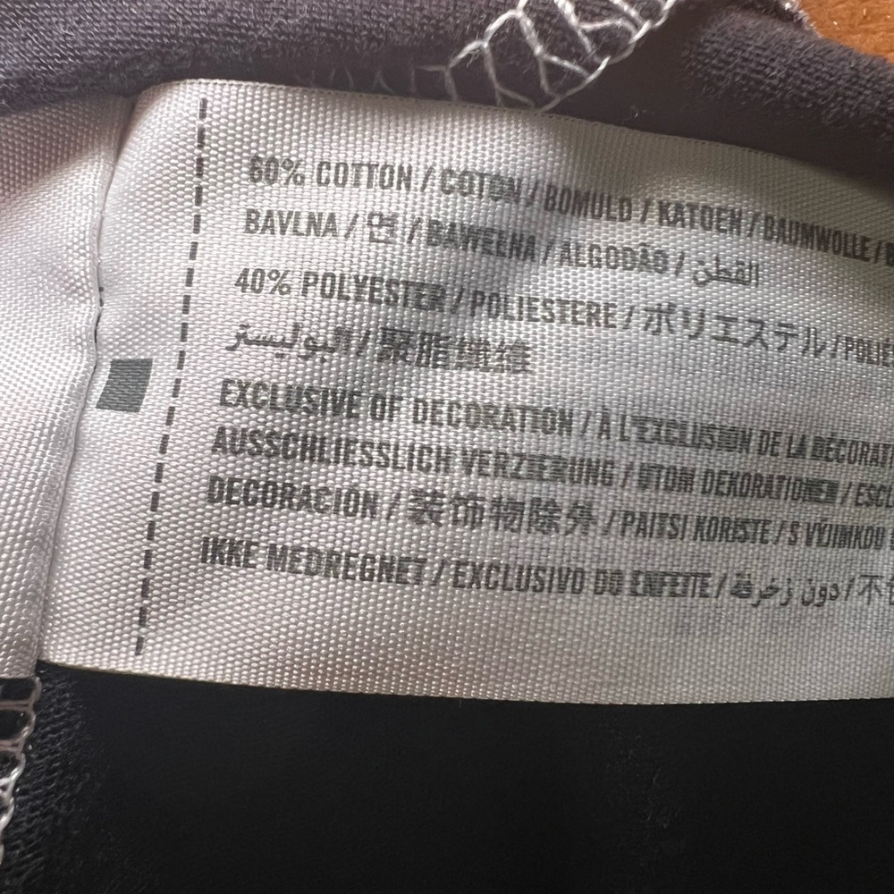 Abercrombie Kids Black and White Raglan Tee - Picture 4 of 4